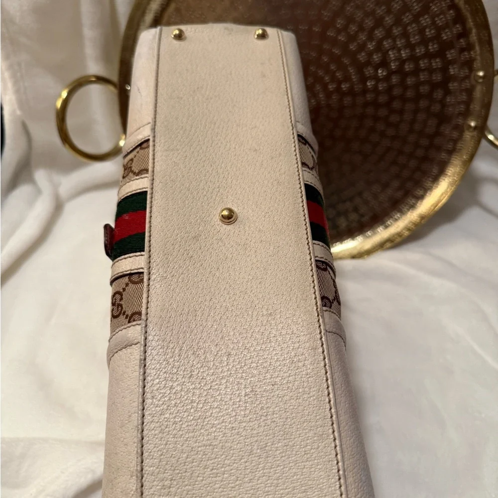 Gucci Beige and Green Women's Bag - Picture 5 of 12